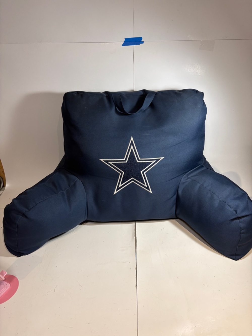 Navy Dallas Cowboys NFL Backrest Pillow As Pictured